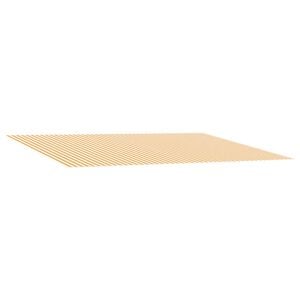vidaXL Vervangingsdoek voor zonnescherm Geel en Wit 600 &times; 300 cm
