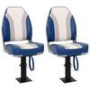 vidaXL Bootstoelen inklapbaar 2 st met hoge rugleuning