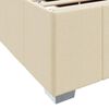 vidaXL Bedframe met matras Cr&egrave;me 120 x 200 cm Stof