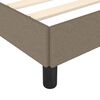 vidaXL Bedframe zonder matras 120x190 cm stof taupe