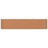 vidaXL Verhoogd bed Bruin 400 x 80 x 81 cm Staal