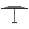 vidaXL Tuinparasol Antraciet 385 x 209 x 244 cm Polyester en staal