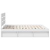 vidaXL Bedframe met hoofdeinde Wit 180 x 200 cm Massief grenenhout