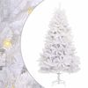 vidaXL Kunstmatige Inklapbare Kerstboom Wit 180 cm PVC en staal