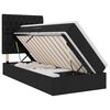 vidaXL Opslag bed met matras met hoofdeinde Zwart 100 x 200 cm Stof