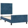 vidaXL Bedframe zonder matras 80x200 cm fluweel donkerblauw