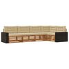 vidaXL Buiten bankenset 5 st Natuurlijk en Beige Polyester