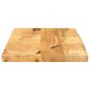 vidaXL Tafelblad met natuurlijke rand 50x20x2,5 cm massief mangohout