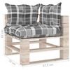 vidaXL 8-delige Loungeset met kussens pallet grenenhout