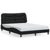vidaXL Bedframe zonder matras "Hvar" kunstleer zwart 120x200 cm