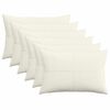 vidaXL Kussensloop 6 st ALMELO Cr&egrave;mekleurig 30 x 50 cm corduroy