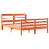 vidaXL Bedframe zonder matras massief grenenhout wasbruin 160x200 cm