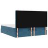 vidaXL Ottoman bed met matrassen 200x200cm fluweel donkerblauw