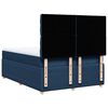 vidaXL Boxspring met matras stof blauw 160x200 cm
