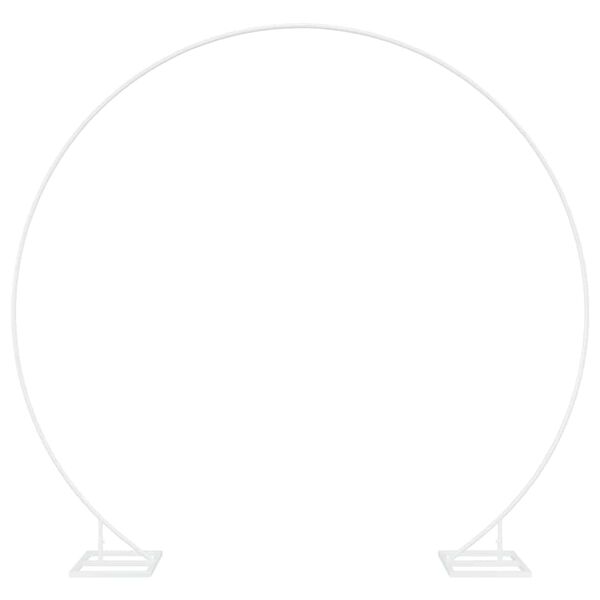 vidaXL Trouwrand Wit 220 x 45 x 200 cm Staal