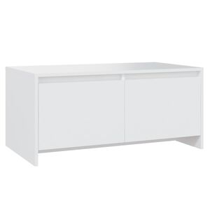 vidaXL Salontafel 90x50x41,5 cm bewerkt hout wit
