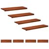 vidaXL Trapmatten 8 st Bruin 90 x 30 x 2 cm Massief beukenhout