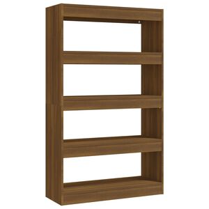 vidaXL Boekenkast/kamerscherm 80x30x135 cm bewerkt hout bruin eiken