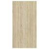 vidaXL Tv-wandmeubel 37x37x72 cm bewerkt hout sonoma eikenkleur en wit