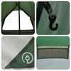 vidaXL Teepee Tent met dak Groen en Grijs 600 x 600 x 347 cm