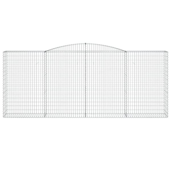 vidaXL Schanskorven 6 st gewelfd 400x50x160/180 cm ijzer