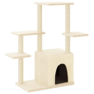 vidaXL Kattenmeubel met sisal krabpalen 97,5 cm cr&egrave;mekleurig
