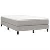 vidaXL Boxspring met matras stof lichtgrijs 120x190 cm