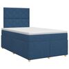 vidaXL Boxspringbed met matras Blauw 120 x 190 cm Stof