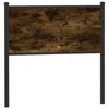 vidaXL Vervangend hoofdbord 75 cm bewerkt hout en staal gerookt eikenkleurig