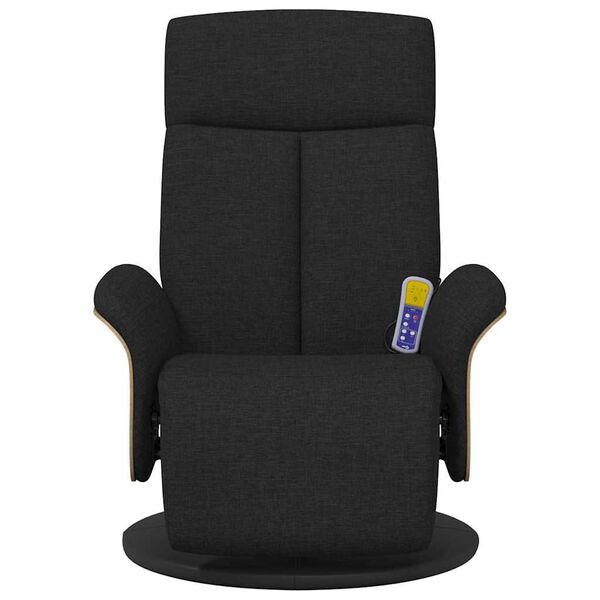 vidaXL Massage Recliner Stoel Zwart 79 x 87 x 104.5 cm Stof