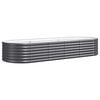 vidaXL Plantenbak 224x80x36 cm gegalvaniseerd staal antracietkleurig