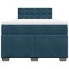 vidaXL Boxspring met matras fluweel blauw 120x190 cm