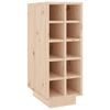 vidaXL Wijnkast 23x34x61 cm massief grenenhout