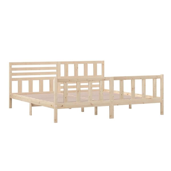 vidaXL Bedframe massief hout 200x200 cm