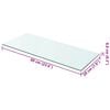 vidaXL Wandschap transparant 60x20 cm glas