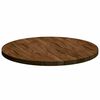 vidaXL Tafelblad Donkerbruin &Oslash; 60 x 2,5 cm Massief Eikenhout