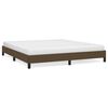 vidaXL Bedframe zonder matras stof donkerbruin 180x200 cm