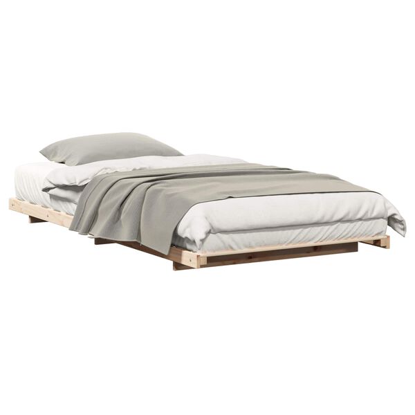 vidaXL Bedframe Bruin 100 x 210 cm Massief grenenhout