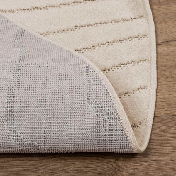 vidaXL Vloerkleden Rond PALMERAS Beige &Oslash; 200 CM Polyester