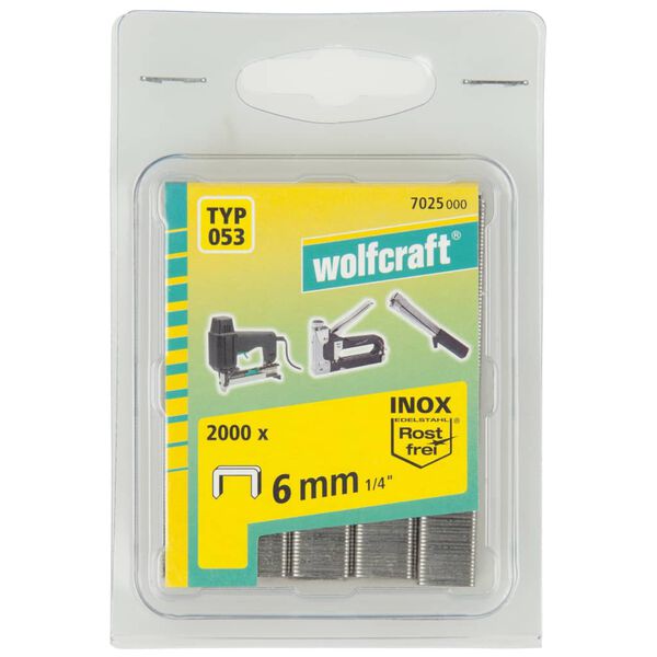 wolfcraft Nietjes Type 053 Breed 6 mm 2000 st 7025000