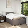 vidaXL Boxspring met matras stof taupe 120x190 cm