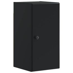 vidaXL Badkamer wandkast BREDA Zwart 30 x 31 x 59 cm Bewerkt hout