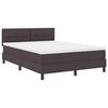 vidaXL Boxspringbed met matras Donkerbruin 140 x 200 cm Stof