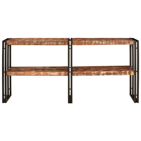 vidaXL Wandtafel Multikleur 160 x 33 x 75 cm Massief Gerecycled Hout