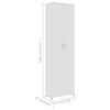 vidaXL Garderobe set bewerkt hout wit