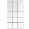 vidaXL Wandspiegel 100x60 cm metaal zwart