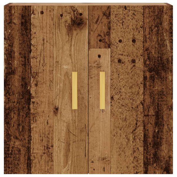 vidaXL Wandkast 60x31x60 cm bewerkt hout oud houtkleurig
