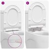 vidaXL Toiletzitting Verstelbaar Wit 48,5 x 36 x 5 cm Polypropyleen