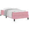 vidaXL Boxspringbed met matras Roze 100 x 200 cm Stof
