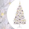vidaXL Kunstkerstboom 180 cm PVC en staal Wit